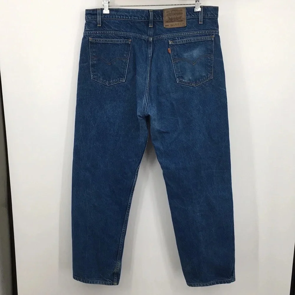 Levis Vintage 505 Straight Leg Jeans Mens 40x30 Regular Fit Medium Orange Tab 94